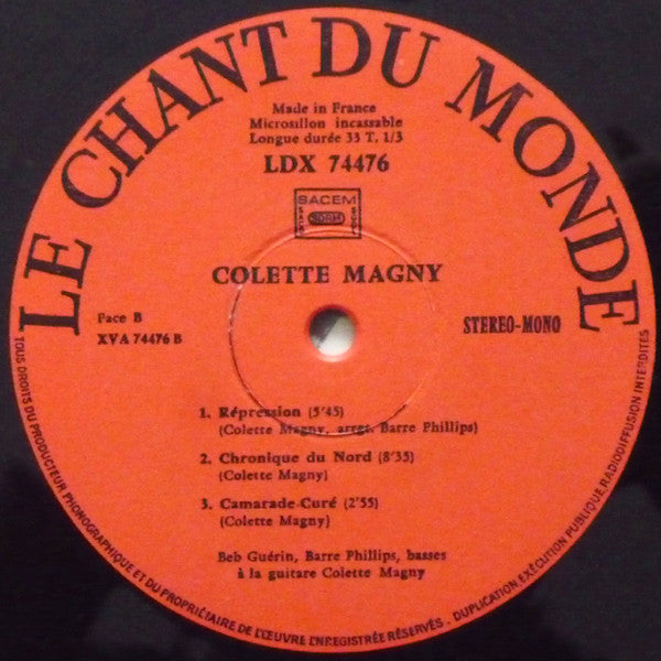 Colette Magny - Répression