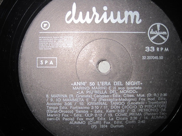 Marino Marini Ed Il Suo Quartetto - Marino Marini Ed Il Suo Quartetto
