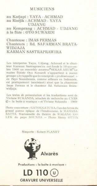 Various - Java - Pays Sounda - Musique Et Chants Traditionnels