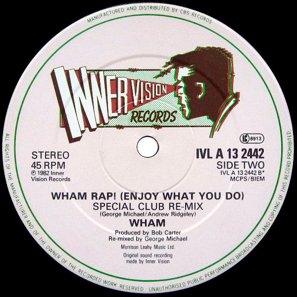 Wham! - Wham Rap! (Enjoy What You Do) (Special U.S. Re-Mix)