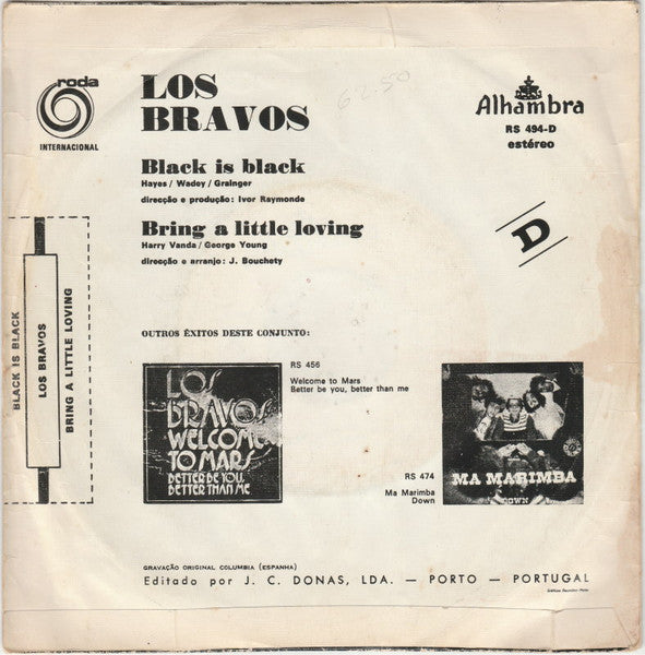 Los Bravos - Black Is Black / Bring A Little Loving