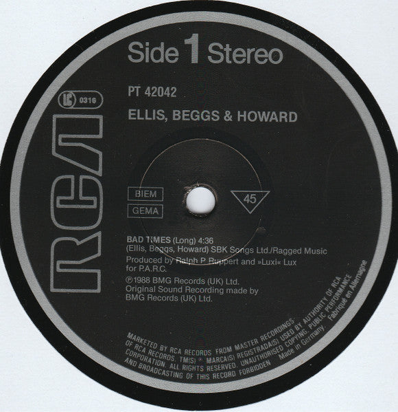 Ellis, Beggs & Howard - Bad Times