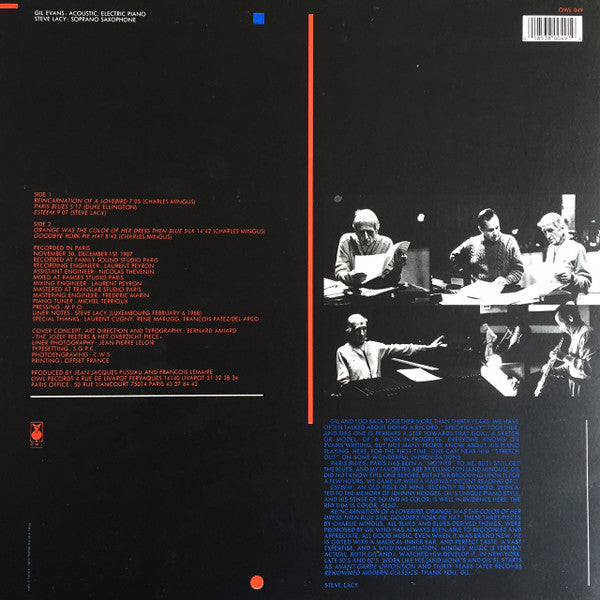 Gil Evans / Steve Lacy - Paris Blues