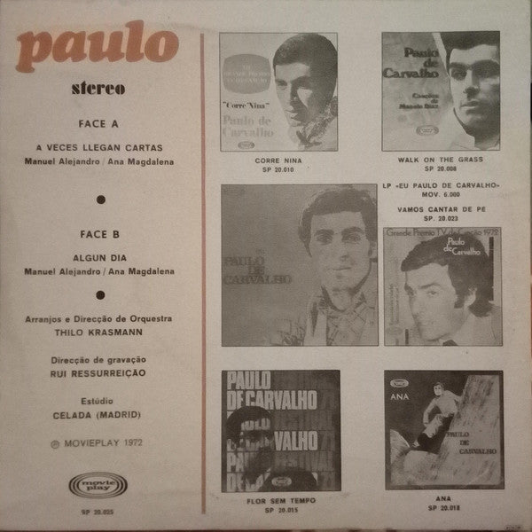 Paulo De Carvalho - A Veces Llegan Cartas