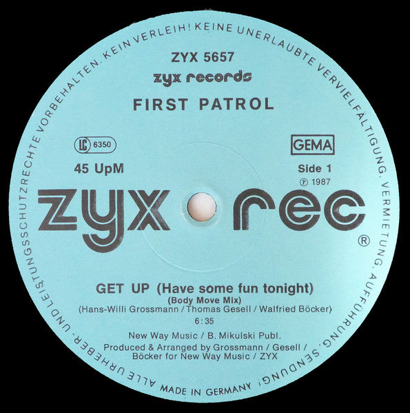 First Patrol - Get Up (Have Some Fun Tonight)