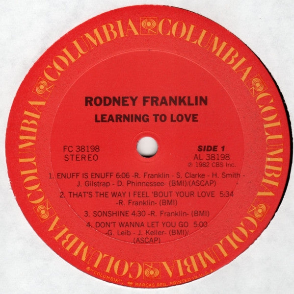 Rodney Franklin - Learning To Love