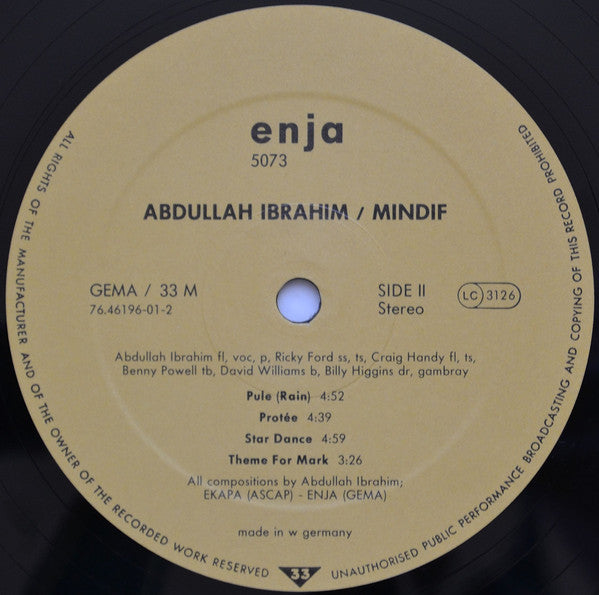 Abdullah Ibrahim / Dollar Brand - Mindif