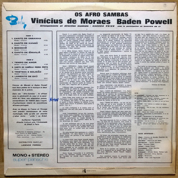 Baden Powell & Vinicius De Moraes - Afro-Samba