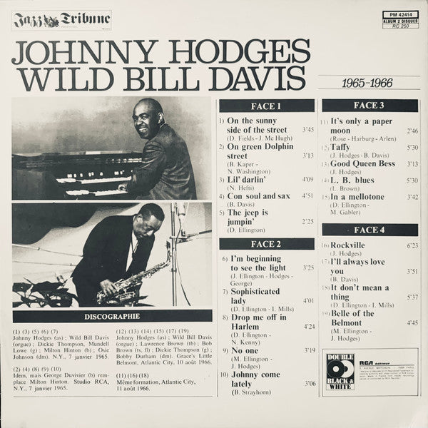 Johnny Hodges & Wild Bill Davis - Johnny Hodges And Wild Bill Davis (Volume 1 - 2 / 1965 - 1966)