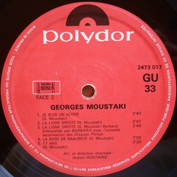 Georges Moustaki - Moustaki