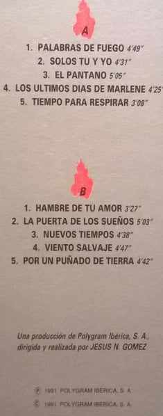 La Frontera - Palabras De Fuego