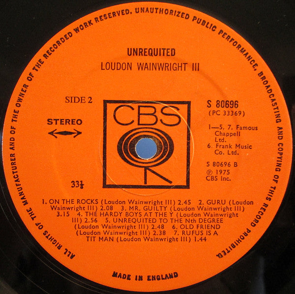 Loudon Wainwright III - Unrequited