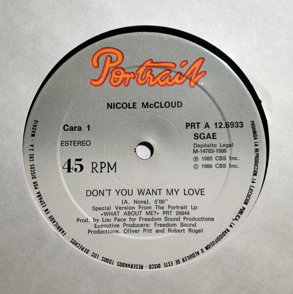 Nicole J McCloud - Don't You Want My Love