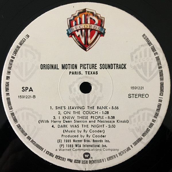 Ry Cooder - Paris, Texas - Original Motion Picture Soundtrack