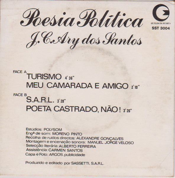 José Carlos Ary Dos Santos - Poesia Política