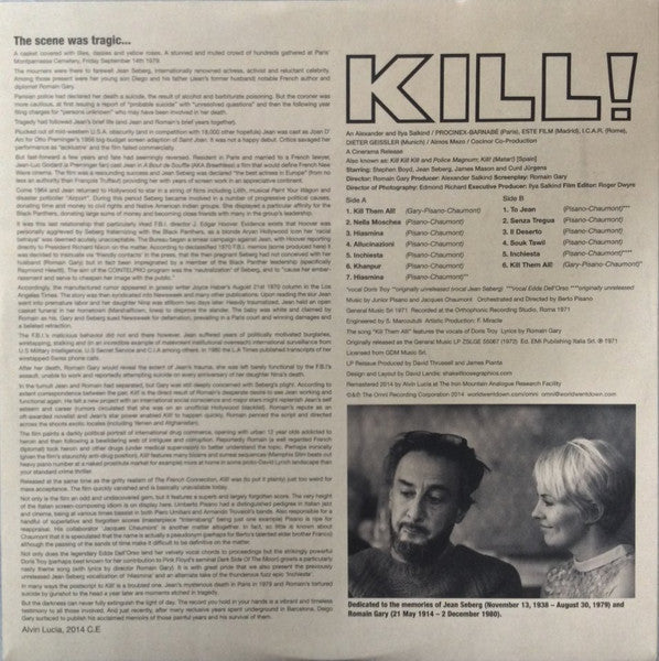 Berto Pisano, Jacques Chaumont - Kill! (Colonna Sonora Originale Del Film)
