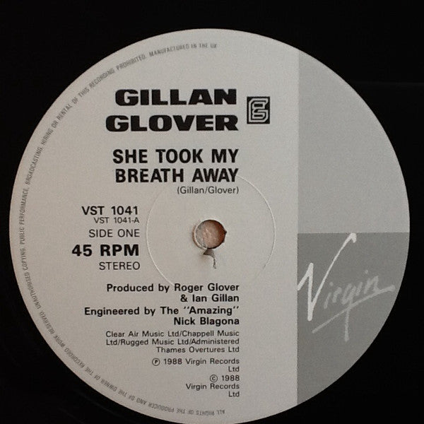 Gillan & Glover - She Took My Breath Away