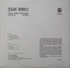 Júlia Babo - Canta Temas Populares Alentejo Açores