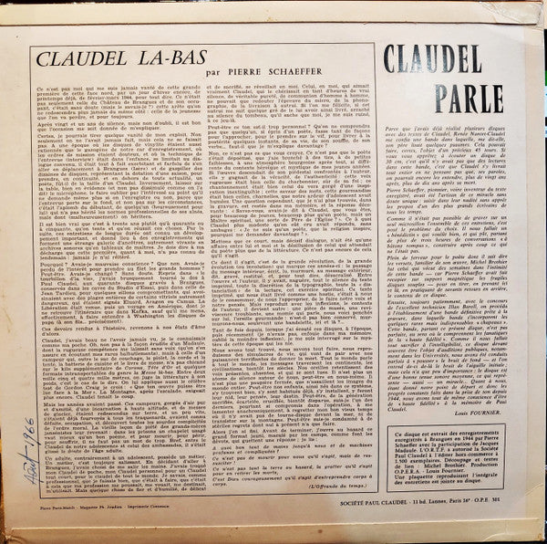Paul Claudel - Claudel Parle