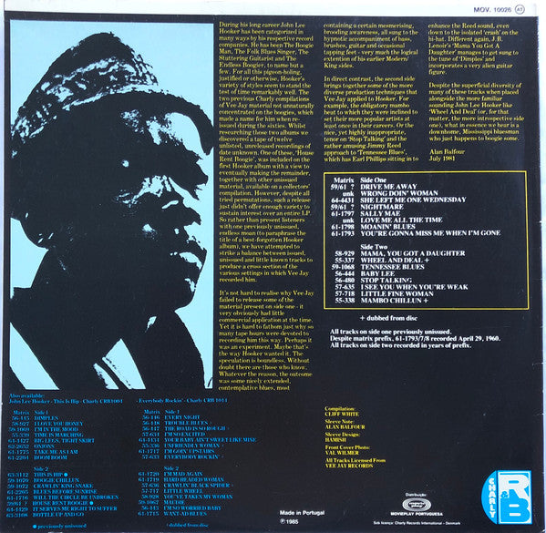 John Lee Hooker - Moanin' The Blues