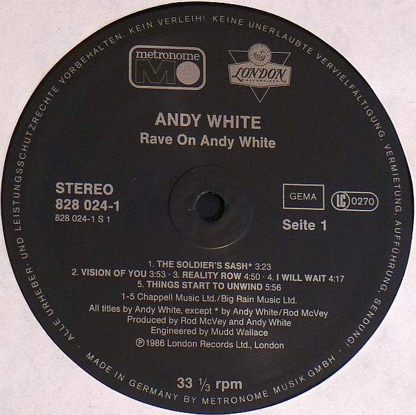 Andy White (4) - Rave On Andy White