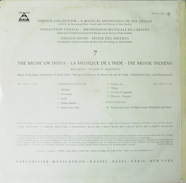 Alain Daniélou - A Musical Anthology Of The Orient: India II