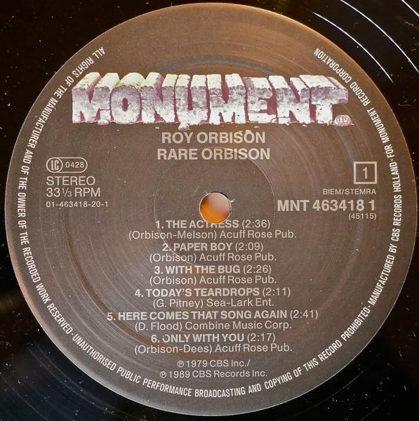 Roy Orbison - Rare Orbison