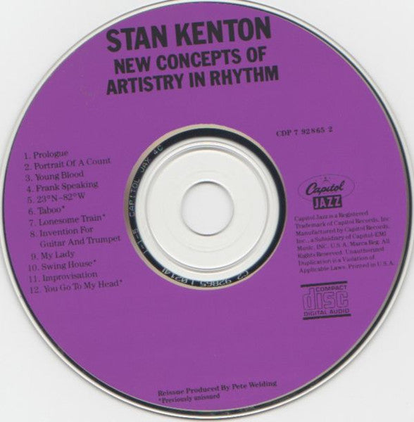 Stan Kenton - New Concepts Of Artistry In Rhythm