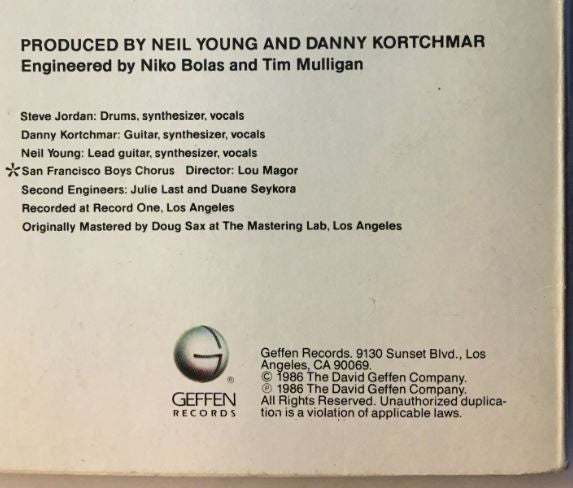 Neil Young - Landing On Water