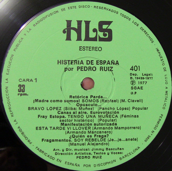 Pedro Ruiz - Histeria De España Vol. 1