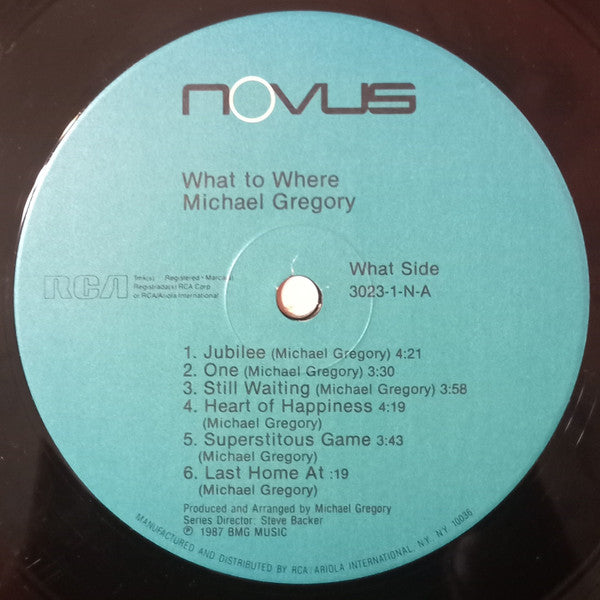 Michael Gregory - What To Where