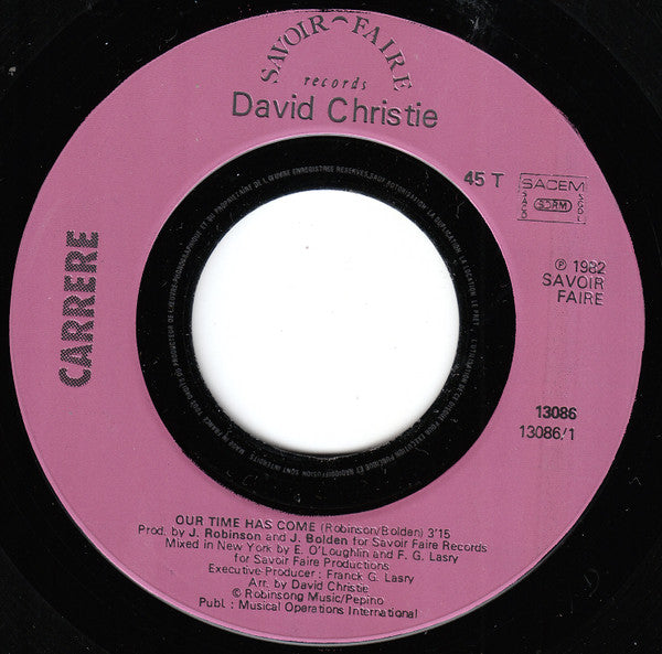 David Christie - Our Time Has Come