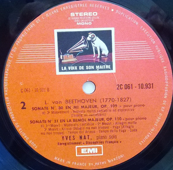 Ludwig van Beethoven - Yves Nat - Les Sonates De Beethoven (Disque 11)