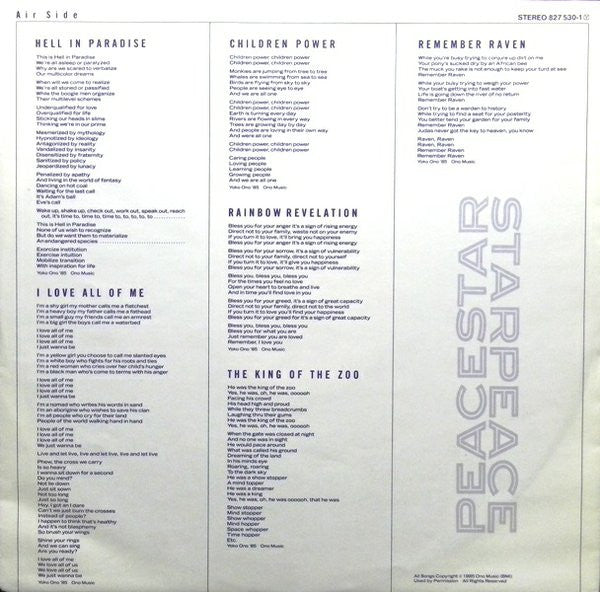 Yoko Ono - Starpeace