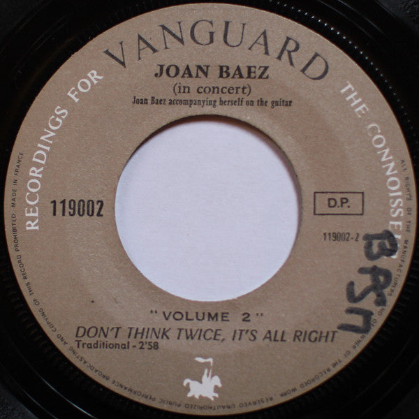 Joan Baez - Kumbaya / Don't Think Twice, It's All Right (In Concert)