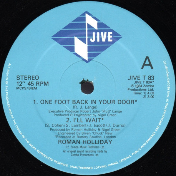 Roman Holliday - One Foot Back In Your Door