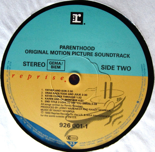 Randy Newman - Parenthood - Original Motion Picture Soundtrack