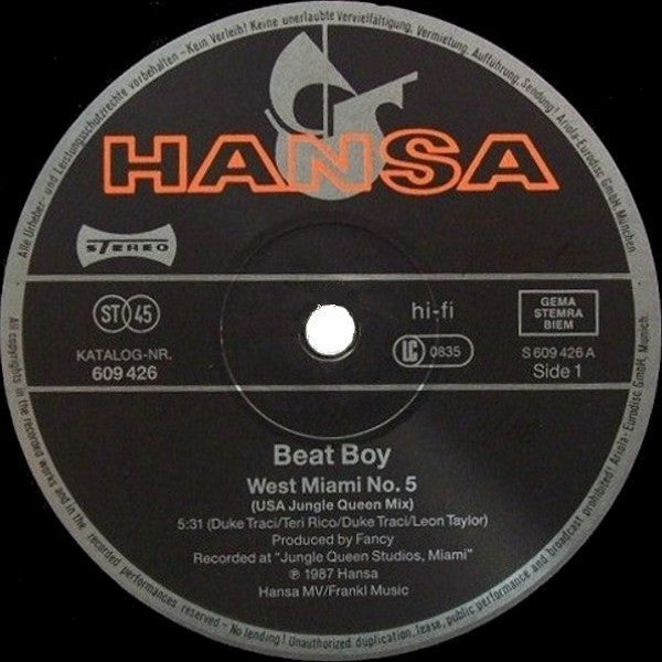 Beat Boy - West Miami № 5
