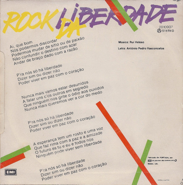 Rui Veloso - Rock Da Liberdade