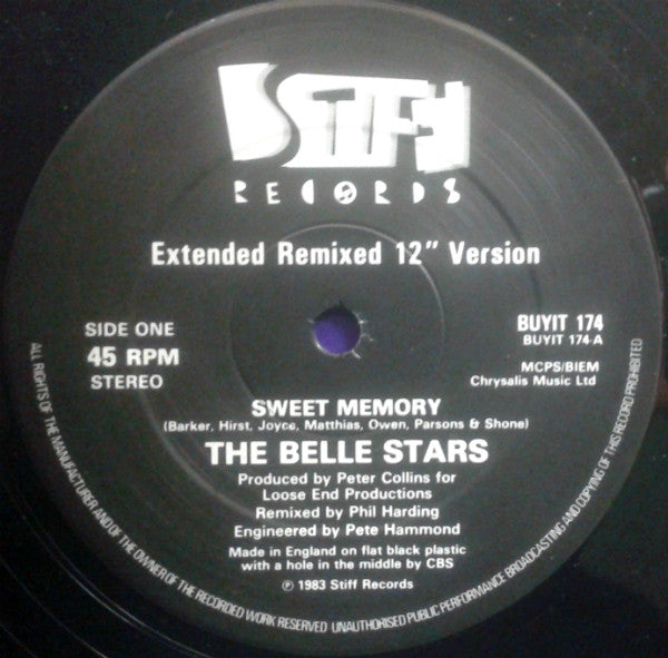 The Belle Stars - Sweet Memory (Extended Remixed 12" Version)