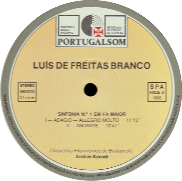 Luís de Freitas Branco - The Budapest Philharmonic Orchestra, András Kórodi - Sinfonia N° 1 • Antero De Quental