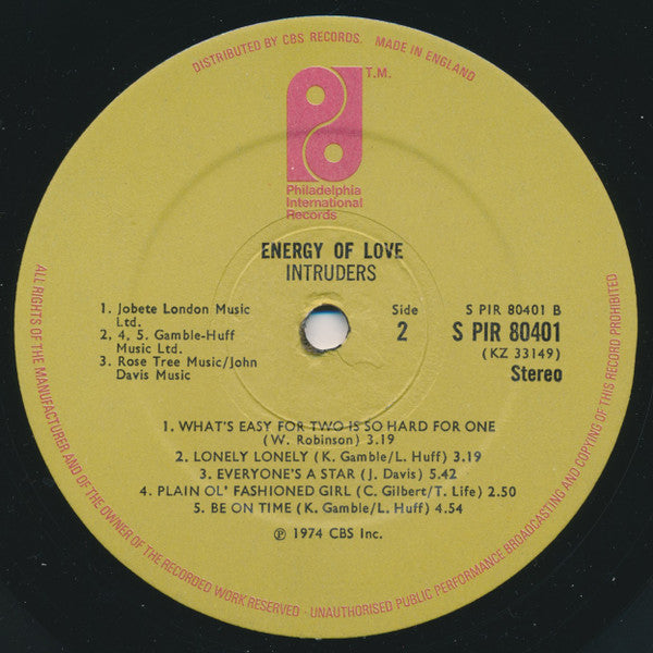 The Intruders - Energy Of Love