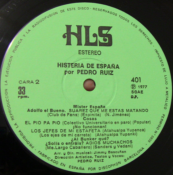 Pedro Ruiz - Histeria De España Vol. 1