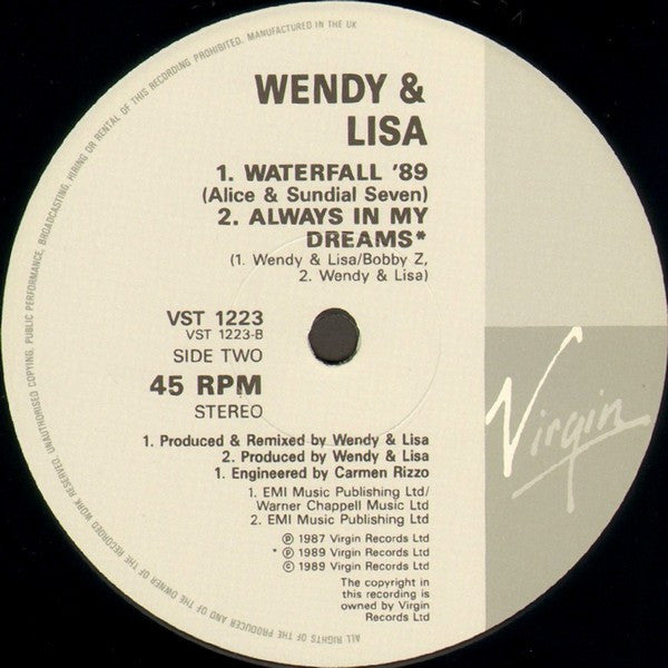Wendy & Lisa - Waterfall (Psychedelic Teepee Twelve)