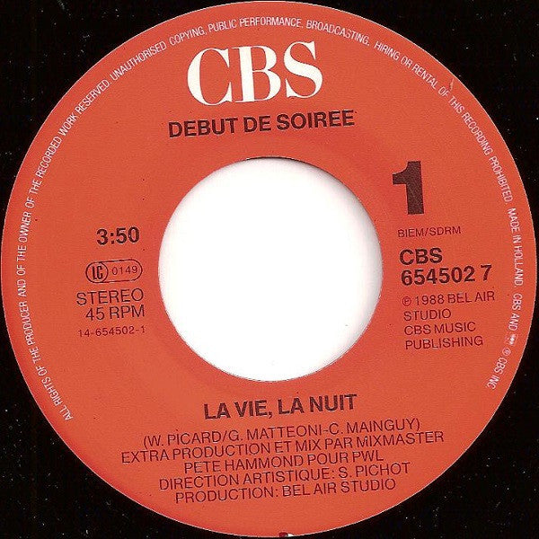 Début De Soirée - La Vie La Nuit (Nightlife Remix By Pete Hammond)