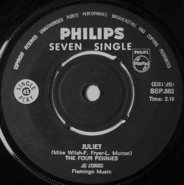 The Four Pennies - Tell Me Girl / Juliet