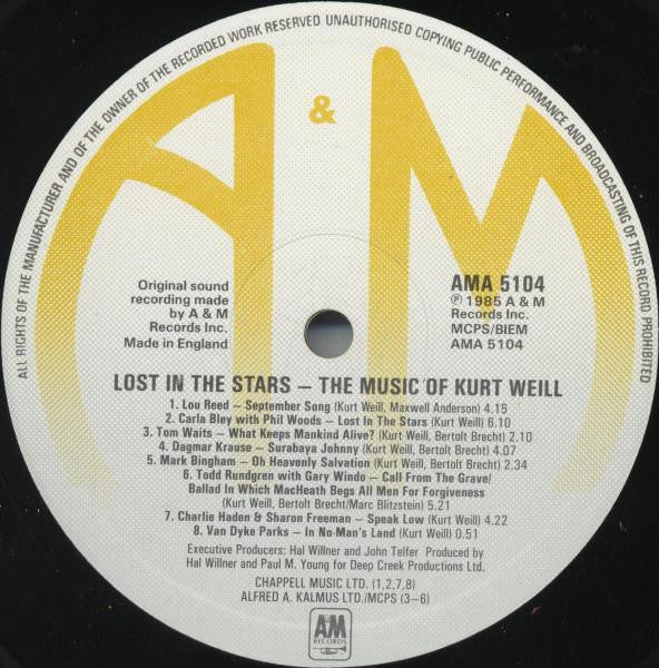 Various - Lost In The Stars - The Music Of Kurt Weill