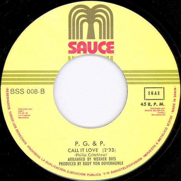 P.G. And P. - Mandingo / Call It Love