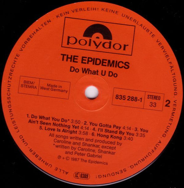 The Epidemics - Do What U Do