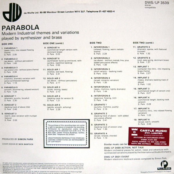 Simon Park - Parabola